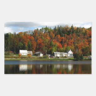 Joe's Pond - Danville, Vermont Rectangular Sticker