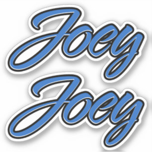 Joey Name blue Aufkleber Sticker Stickerset