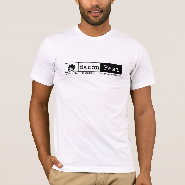 Joey - Short Sleeve Fire White L T-Shirt (Front)