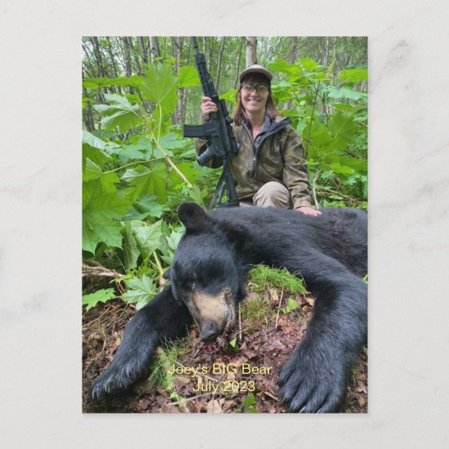 Joey's BIG Alaskan Bear Postcard (Front)