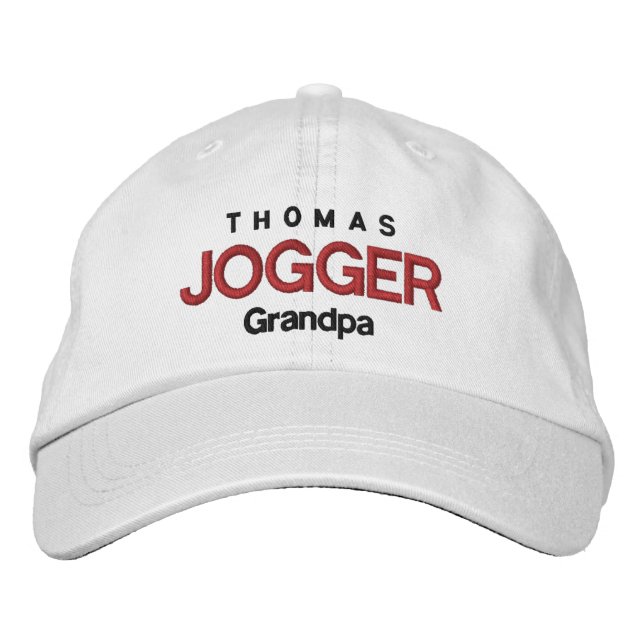 JOGGER GRANDPA Personalised Adjustable Hat V07B (Front)