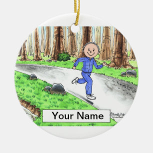 Jogger - Male Ceramic Ornament