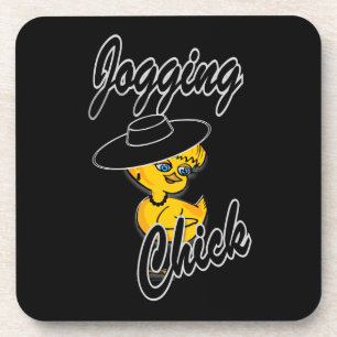Jogging Chick #4 Coaster