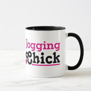 Jogging Chick Mug
