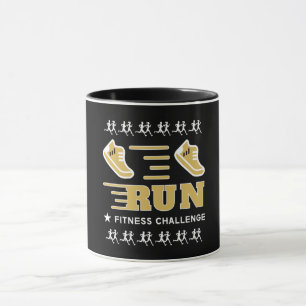 Jogging Get Fit Motivational Support Mug Bath Towe