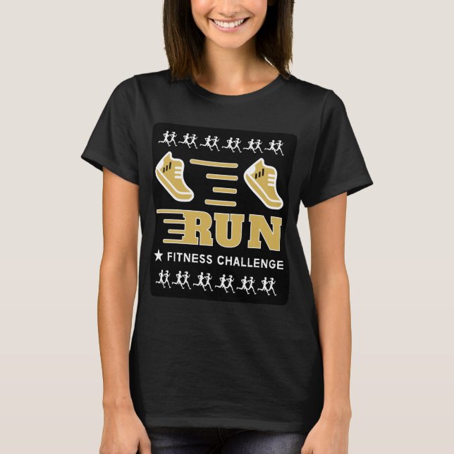 Jogging Get Fit Motivational Support Mug Bath Towe T-Shirt (Front)