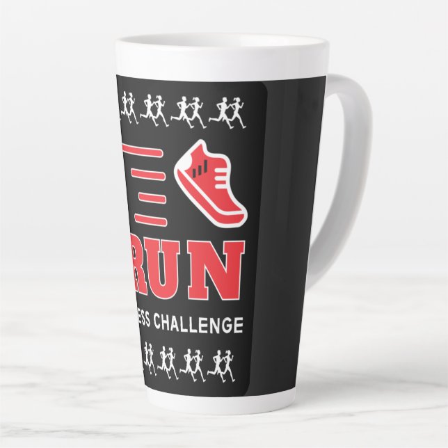 Jogging Get Fit Motivational Support Mug Throw Pil (Right Angle)