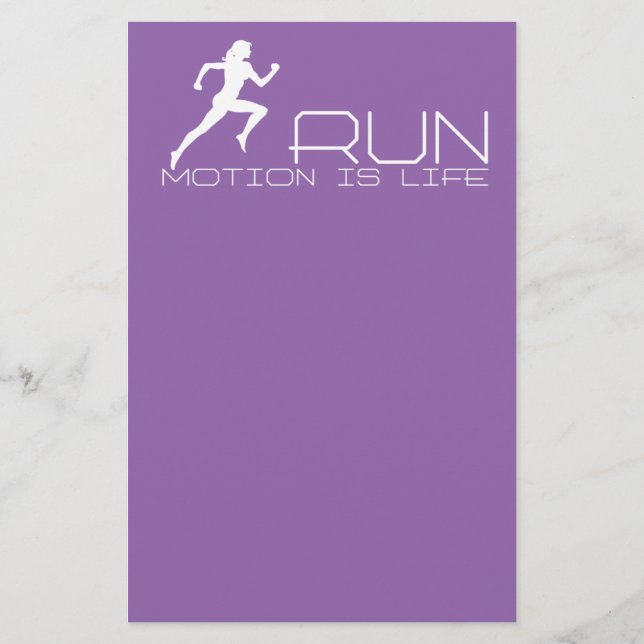 Jogging girl flyer (Back)