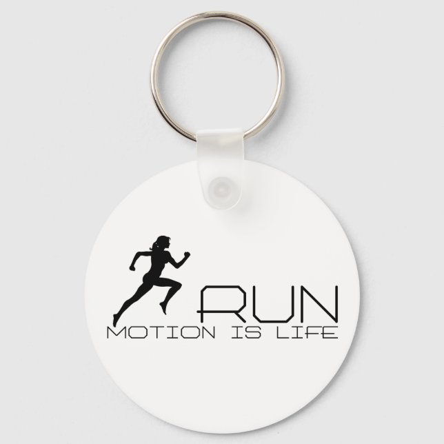 Jogging girl key ring (Front)