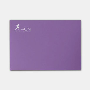 Jogging girl post-it notes