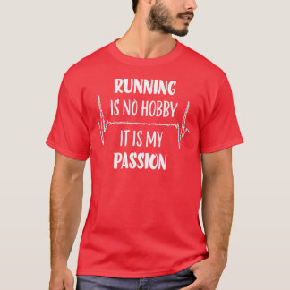 Jogging Heartbeat Marathon Triathlon T-Shirt