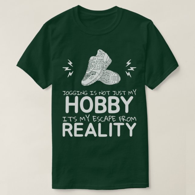 Jogging Hobby Jogger Runner Run Marathon T-Shirt (Design Front)