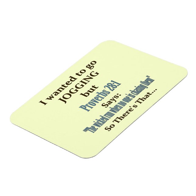 Jogging Humor Magnet (Left Side)