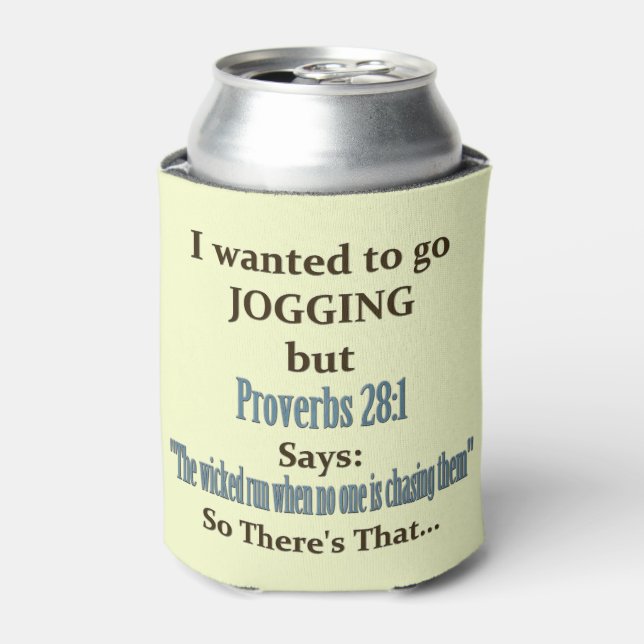 Jogging Humour Can Cooler (Can Front)