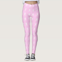 Jogging Runners & Heartbeat Line on Pastel Pink