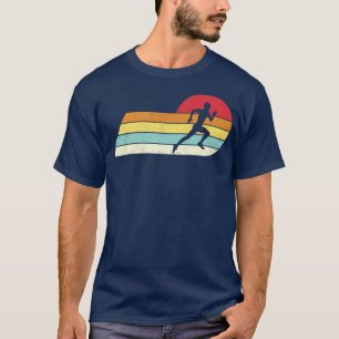 Jogging Running Retro Distressed Style Vintage T-Shirt
