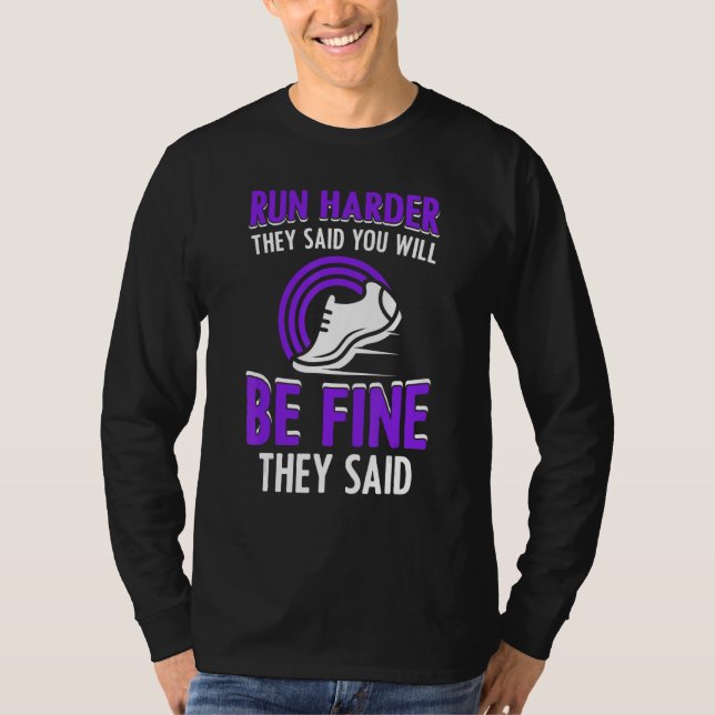 Jogging Saying For Running  Runner 1 T-Shirt (Front)