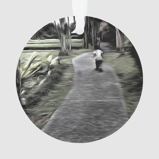 Jogging starts young ornament (Back)