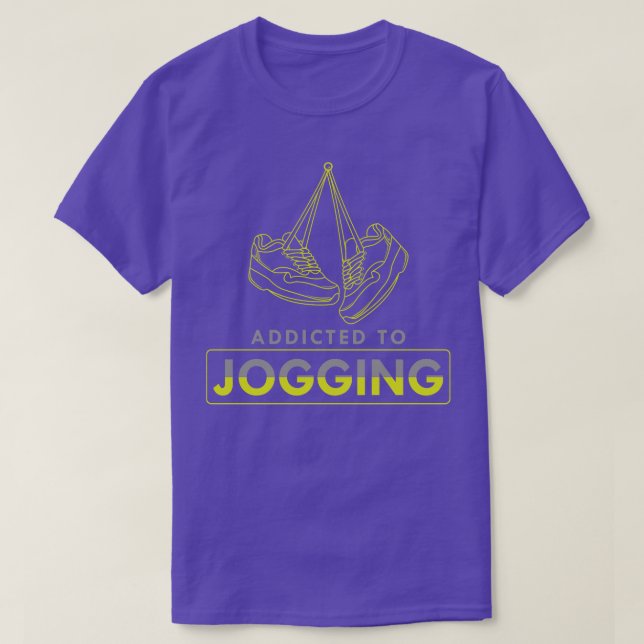 Jogging with Shoes T-Shirt (Design Front)