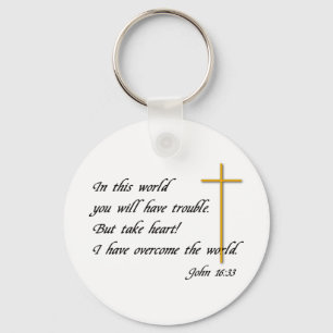 Joh 16:33 key ring