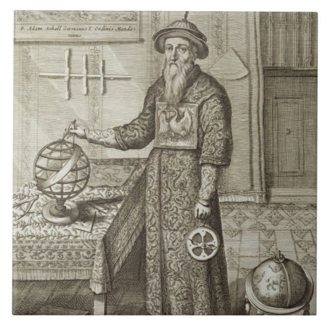 Johann Adam Schall von Bell (1591-1666) from &#x27;Chin Ceramic Tile (Front)