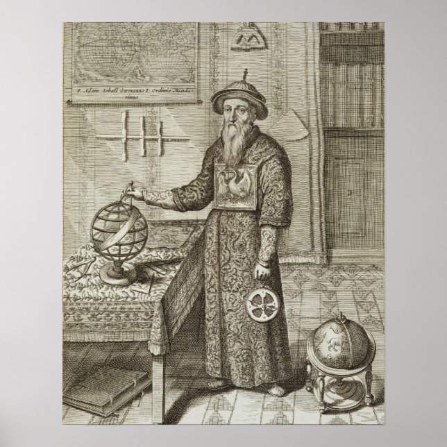 Johann Adam Schall von Bell (1591-1666) from 'Chin Poster (Front)