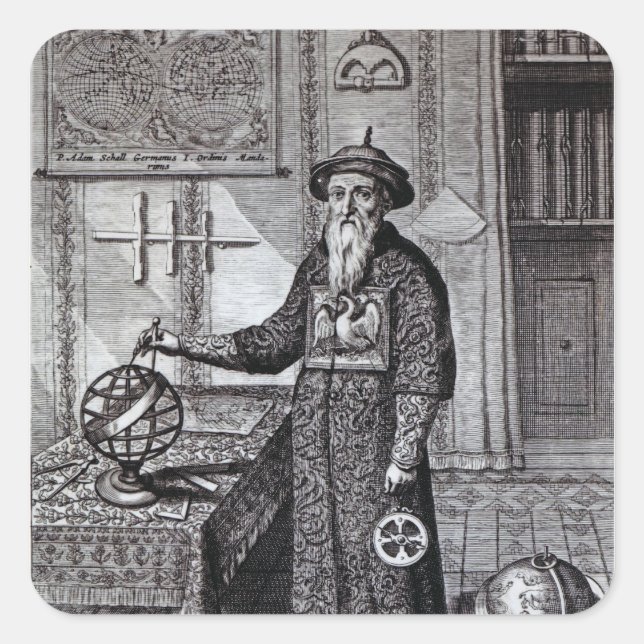 Johann Adam Schall von Bell Square Sticker (Front)