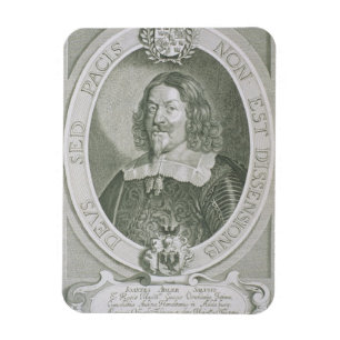 Johann Adler Salvius (1590-1652) from 'Portraits d Magnet