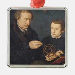 Johann I Neudorfer and his Son, 1561 Metal Ornament