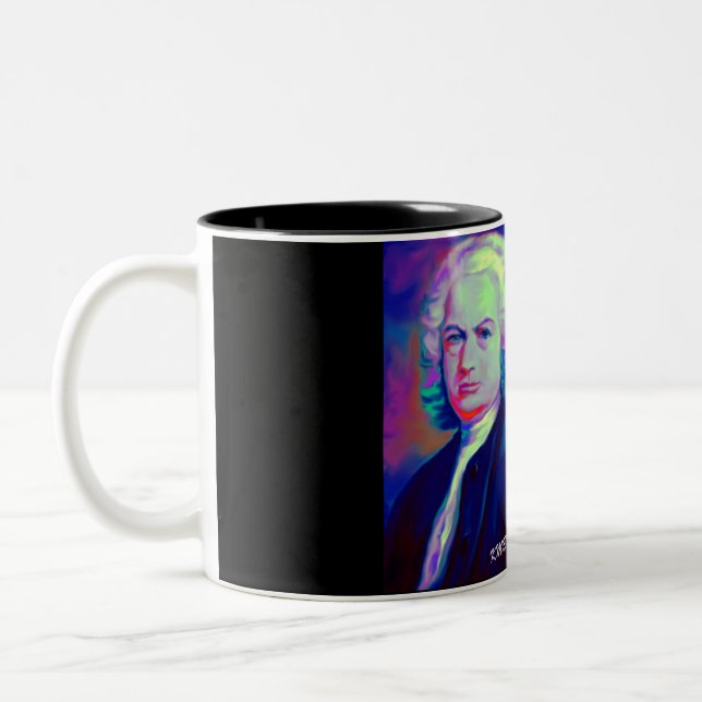 Johann Sebastian Bach and Quote Coffee Mug (Left)
