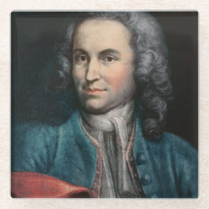 Johann Sebastian Bach c.1715 Glass Coaster