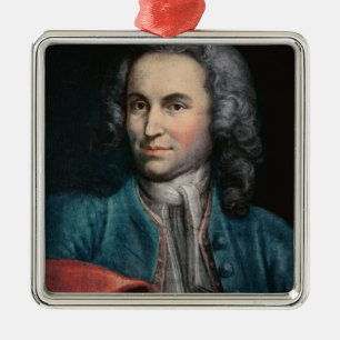 Johann Sebastian Bach c.1715 Metal Ornament