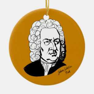 Johann Sebastian Bach Ceramic Ornament