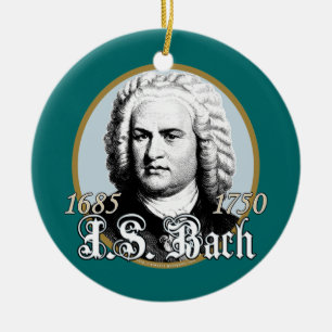 Johann Sebastian Bach Ceramic Ornament