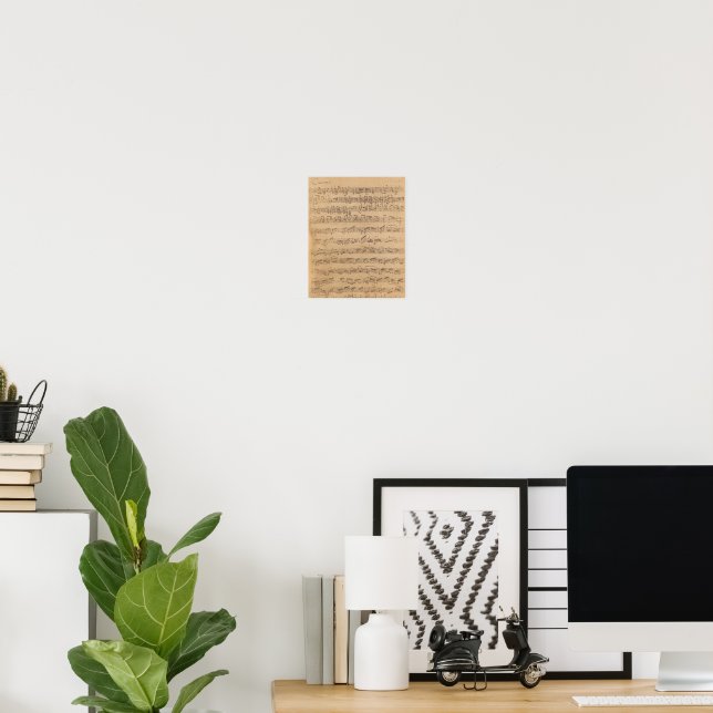 Johann Sebastian Bach - Chaconne Poster (Home Office)