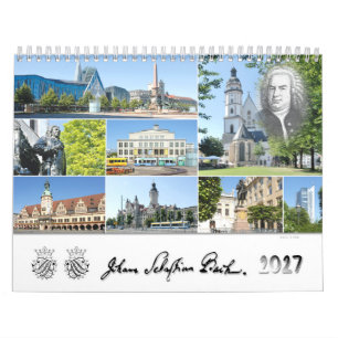 Johann Sebastian Bach Cities & Places 2027, Calendar