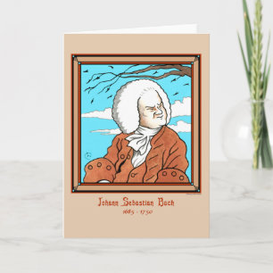 "Johann Sebastian Bach" Greeting Card