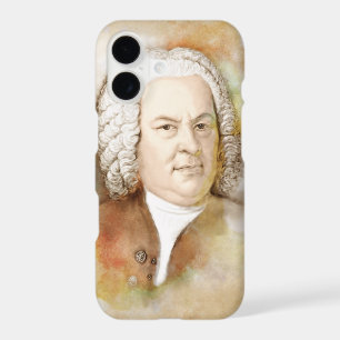 Johann Sebastian Bach im Aquarell Stil