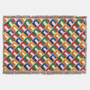 Johann Sebastian Bach im Cartoon Stil Throw Blanket
