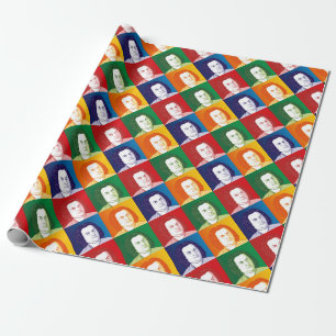 Johann Sebastian Bach im Cartoon Stil Wrapping Paper