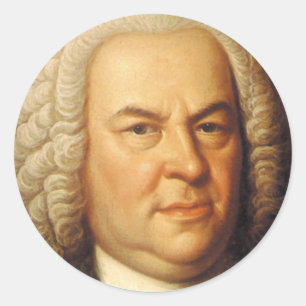 Johann Sebastian Bach Items Classic Round Sticker