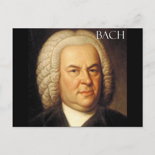 Johann Sebastian Bach Items Postcard (Front)