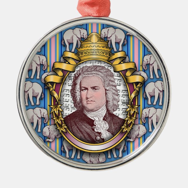 Johann Sebastian BACH Metal Ornament (Front)