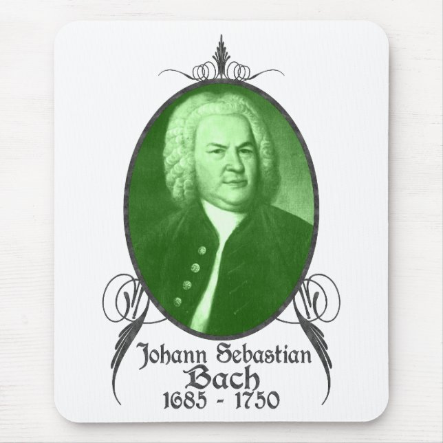 Johann Sebastian Bach Mouse Pad (Front)