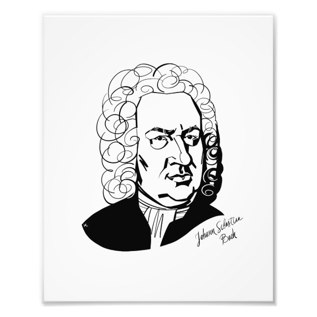 Johann Sebastian Bach Photo Print (Front)