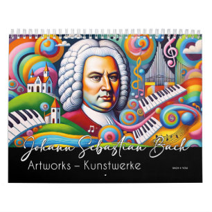 Johann Sebastian Bach Portraits: Artworks Calendar
