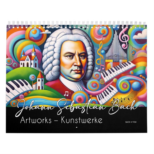 Johann Sebastian Bach Portraits: Artworks  Calendar (Cover)