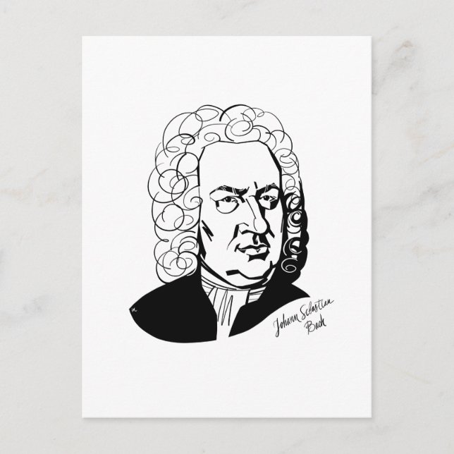 Johann Sebastian Bach Postcard (Front)