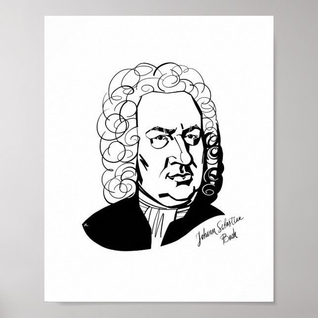 Johann Sebastian Bach Poster (Front)
