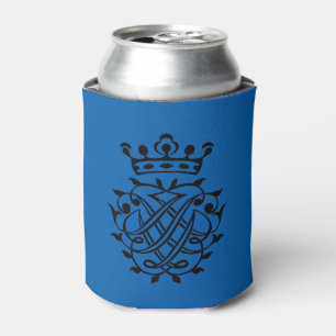 Johann Sebastian Bach Seal Crest Monogram Insignia Can Cooler
